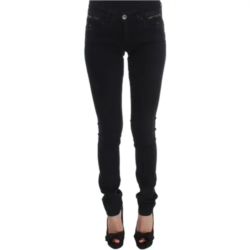 Schwarze Slim Fit Denim Jeans , Damen, Größe: W26 - Costume National - Modalova
