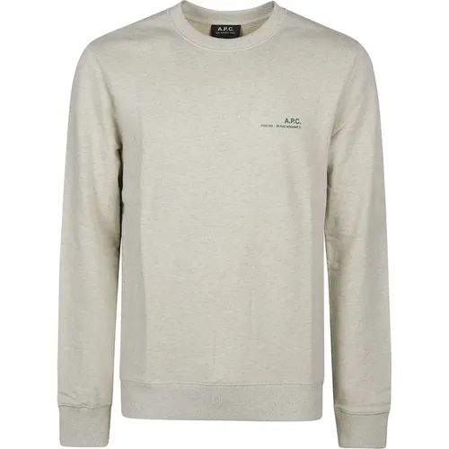Pale Chine Overdye Sweatshirt,Logo Print Sweatshirt - A.p.c. - Modalova