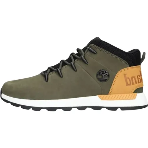 Grüner Sprint Trekker Mid Lace Sneaker , Herren, Größe: 43 EU - Timberland - Modalova