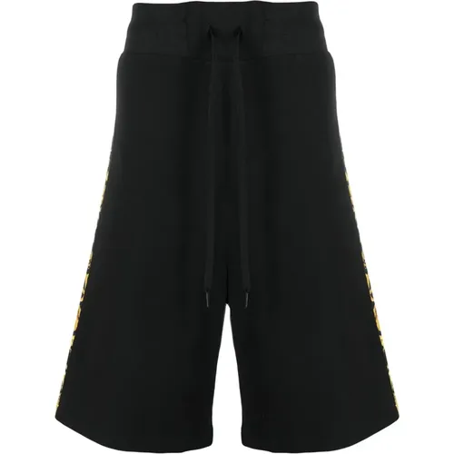 Schwarze Baumwollshorts - Versace Jeans Couture - Modalova