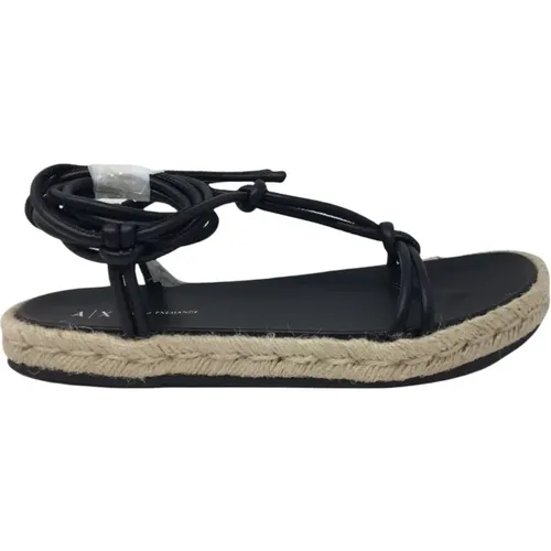 Low Sandals , female, Sizes: 6 UK, 8 UK - Armani Exchange - Modalova