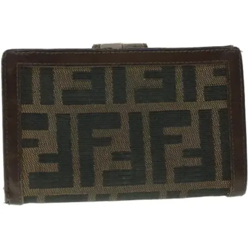 Pre-owned Canvas wallets , female, Sizes: ONE SIZE - Fendi Vintage - Modalova