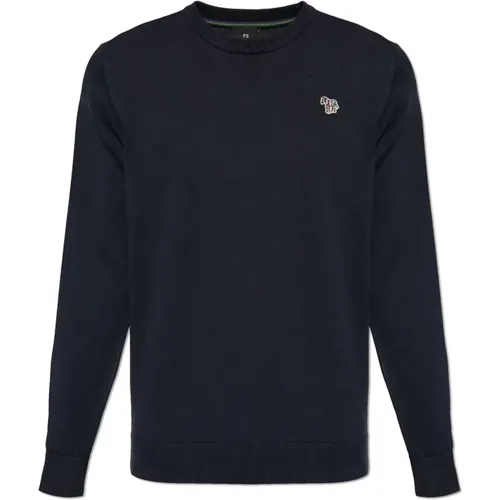 Baumwollpullover mit Logopatch , Herren, Größe: XL - PS By Paul Smith - Modalova