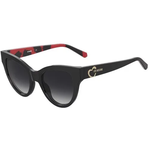 Stylish Sunglasses Dark Grey Shade , female, Sizes: 50 MM - Moschino - Modalova