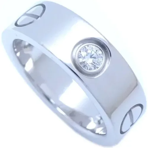 Pre-owned White Gold rings , female, Sizes: ONE SIZE - Cartier Vintage - Modalova