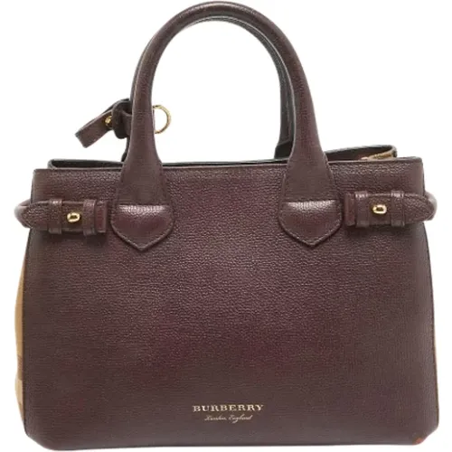 Pre-owned Leather handbags , female, Sizes: ONE SIZE - Burberry Vintage - Modalova