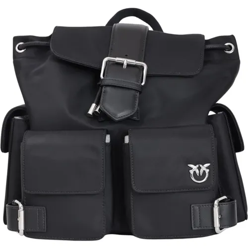 Schwarzer Taschenrucksack für Frauen , Damen, Größe: ONE Size - pinko - Modalova
