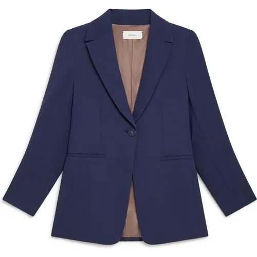 Sablé Crepe Jacket , Damen, Größe: L - MALIPARMI - Modalova