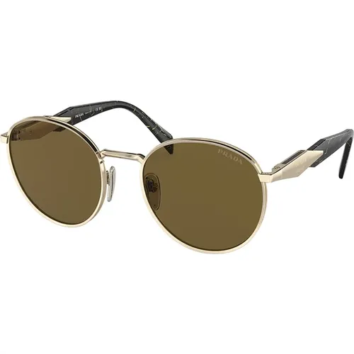 Stylish Sunglasses Brown Dark Lens , female, Sizes: 54 MM - Prada - Modalova