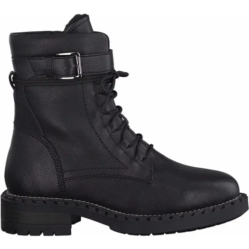 Sleek Leather Ankle Boots , female, Sizes: 3 UK, 4 UK - tamaris - Modalova