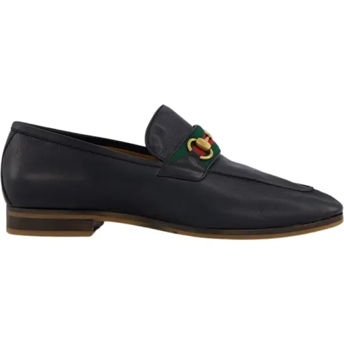 Leather Horsebit Loafers , male, Sizes: 8 UK, 5 UK, 9 UK - Gucci - Modalova