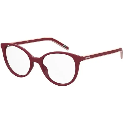 Levi's , Stylish Granate Frame Glasses , unisex, Sizes: 51 MM - Levis - Modalova