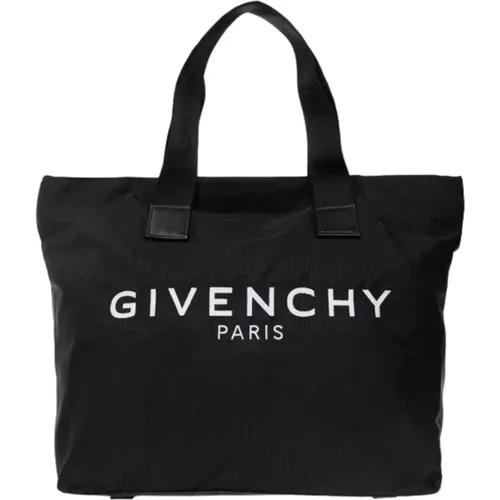 Schwarze Monogramm-Wickeltasche mit Logo-Print - Givenchy - Modalova