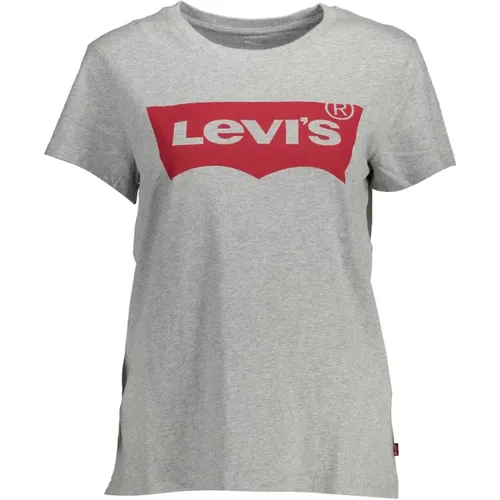 Graues Logo Print T-Shirt Casual Eleganz Levi's - Levis - Modalova