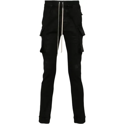 Schwarze Wachs Mastodon Cut Jeans - Rick Owens - Modalova