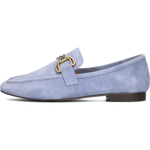 Blaue Wildleder Slip-Ons Stilvolles Modell , Damen, Größe: 37 EU - Bibi Lou - Modalova