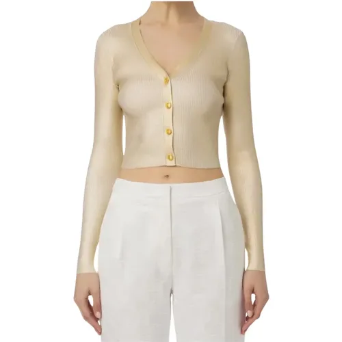 Golden Sweaters Collection , female, Sizes: S, XL - Elisabetta Franchi - Modalova