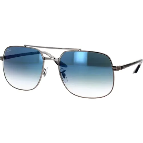 Quadratische Metallsonnenbrille Rauch Transparent , unisex, Größe: 56 MM - Ray-Ban - Modalova