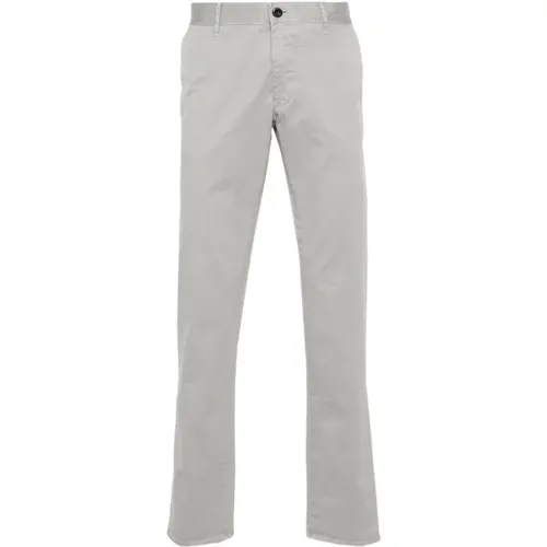 Stretch Baumwolle Graue Twill Hose , Herren, Größe: W34 - Incotex - Modalova