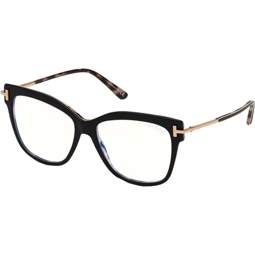 Blau Block Brillengestelle , Damen, Größe: 54 MM - Tom Ford - Modalova
