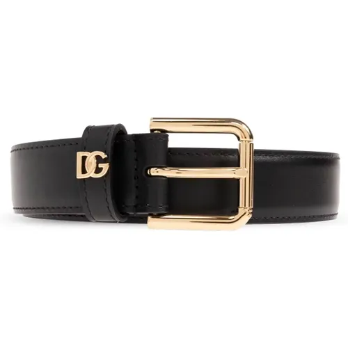Leather Belt , female, Sizes: 95 CM, 80 CM, 90 CM, 85 CM - Dolce & Gabbana - Modalova