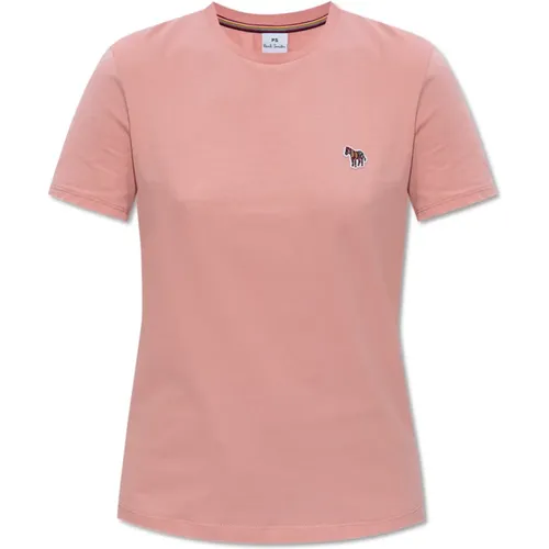 T-Shirt mit Logo , Damen, Größe: S - PS By Paul Smith - Modalova