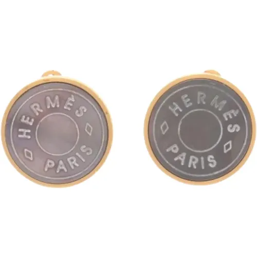 Pre-owned Metal earrings , female, Sizes: ONE SIZE - Hermès Vintage - Modalova