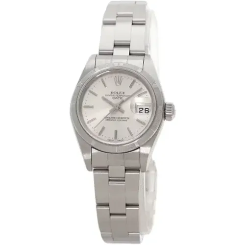 Pre-owned Stainless Steel watches , female, Sizes: ONE SIZE - Rolex Vintage - Modalova