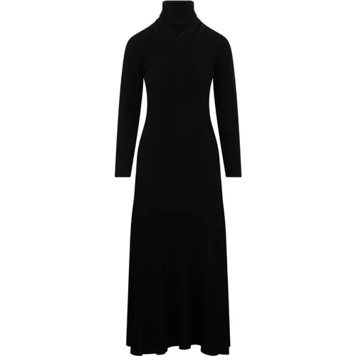 Virgin Wool Long Dress , female, Sizes: 2XS - Fabiana Filippi - Modalova