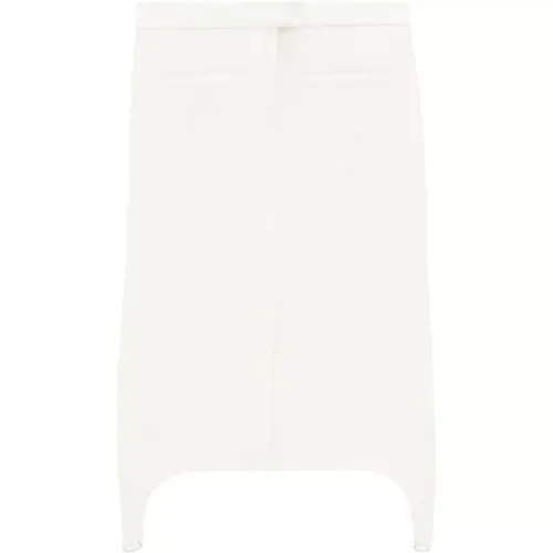 Twill suspenders mini skirt , female, Sizes: XS, S - Courrèges - Modalova