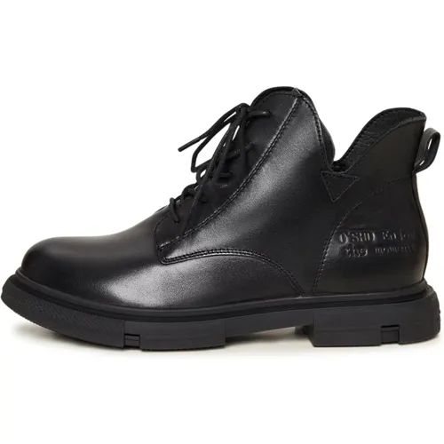 Suede Flat Sole Ankle Boots , Damen, Größe: 39 EU - Cesare Gaspari - Modalova
