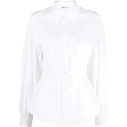 Cocoon-Sleeve Cotton Shirt , female, Sizes: L, XS, M, S - alexander wang - Modalova