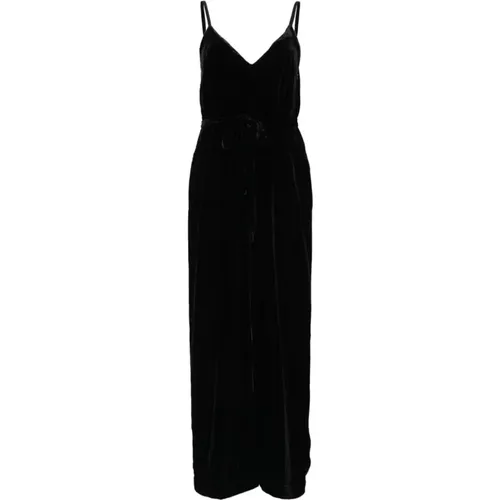 Velvet Maxi Dress with V-Neck , female, Sizes: S, M, XS - Gold Hawk - Modalova