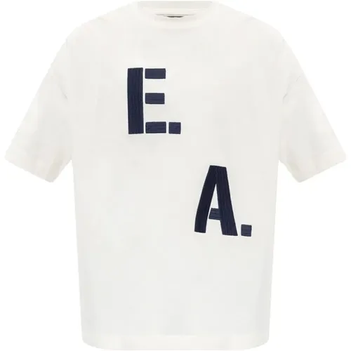 T-Shirt mit Logo , Herren, Größe: M - Emporio Armani - Modalova