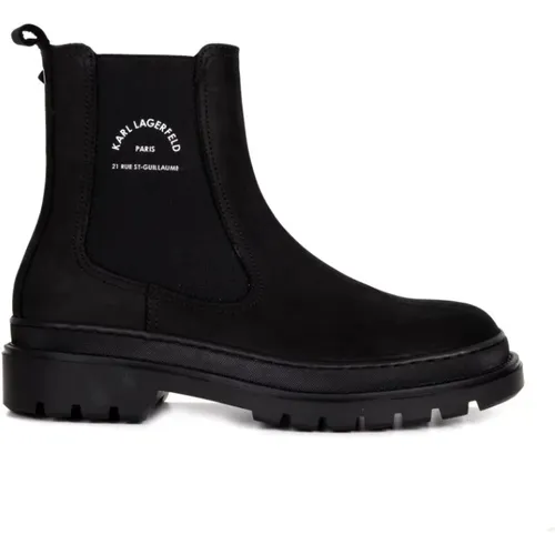 Suede ankle boots , male, Sizes: 10 UK - Karl Lagerfeld - Modalova