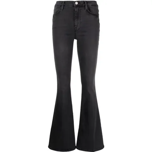 Le High Flare Jeans , female, Sizes: W26, W24 - Frame - Modalova