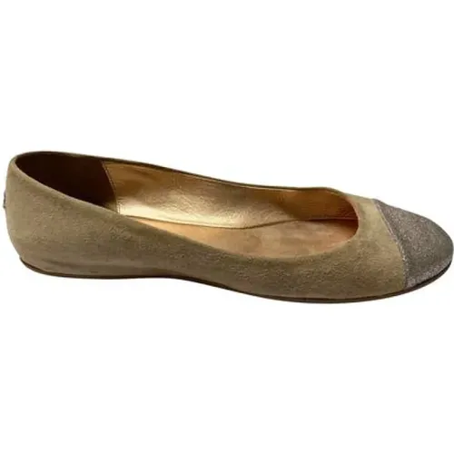 Pre-owned Suede flats , female, Sizes: 7 UK - Jimmy Choo Pre-owned - Modalova