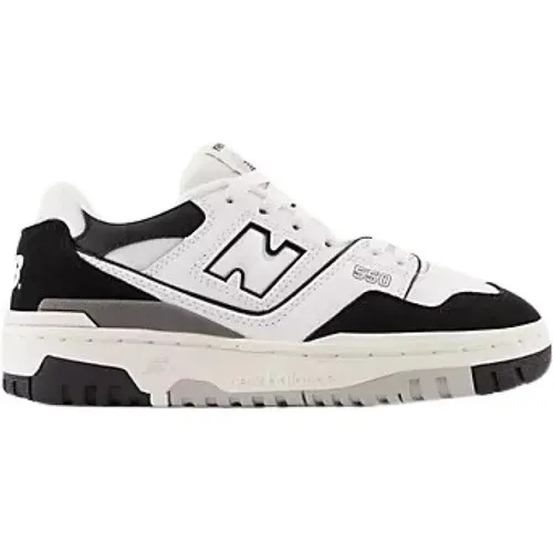 Sleek Bianco Nero GS Sneakers , female, Sizes: 5 1/2 UK, 7 UK, 6 UK - New Balance - Modalova