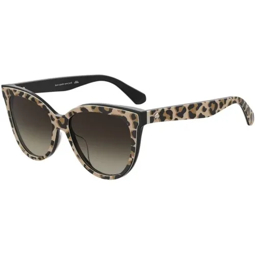 Schwarze Acetat Damen Sonnenbrille - Kate Spade - Modalova