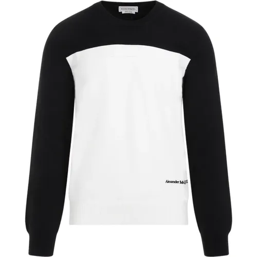 Cotton Pullover Sweater , male, Sizes: L, XL - alexander mcqueen - Modalova