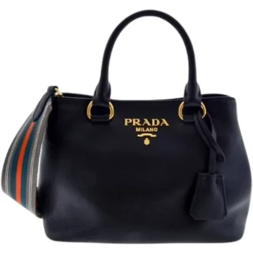 Phenix Leather Handbag , female, Sizes: ONE SIZE - Prada - Modalova