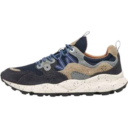 Yamano 3 MAN Suede/Nylon Mesh , male, Sizes: 7 UK - Flower Mountain - Modalova