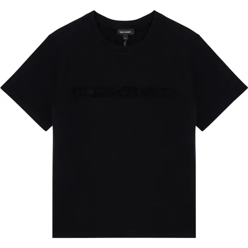 Kurzarm Rundhals T-Shirt , Damen, Größe: L - Marc Jacobs - Modalova