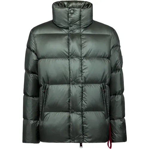 Shiny Puffer Jacket with Down Padding , male, Sizes: M, L, S, XL - Afterlabel - Modalova