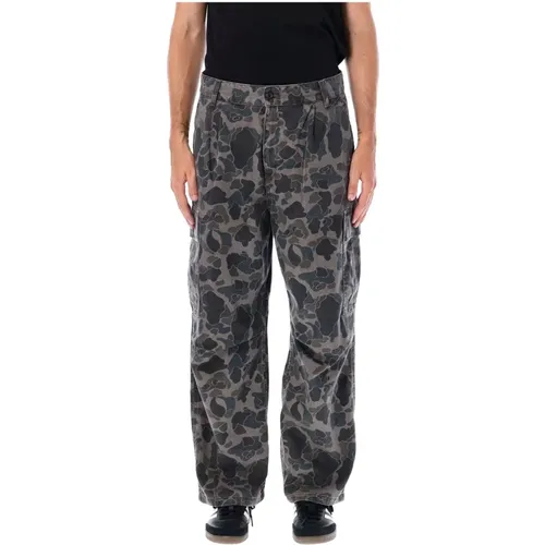 Camo Duck Grey Cargo Hose , Herren, Größe: W30 - Carhartt WIP - Modalova