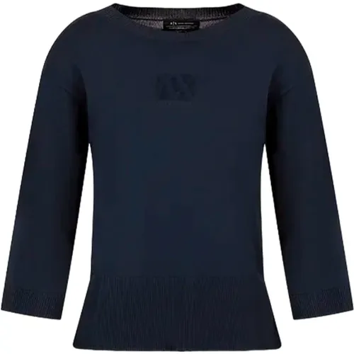 O-Neck Jumper , female, Sizes: L - Armani Exchange - Modalova