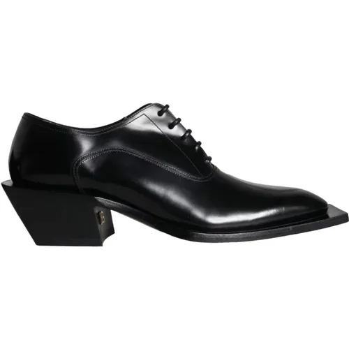 Calf Leather Derby Dress Shoes , male, Sizes: 11 UK - Dolce & Gabbana - Modalova