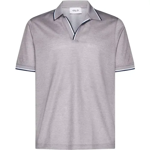 Stilvolle Graue T-shirts und Polos , Herren, Größe: XL - D4.0 - Modalova