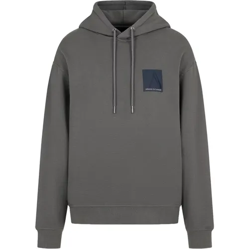 Logo Hoodie Pullover , Herren, Größe: S - Armani Exchange - Modalova