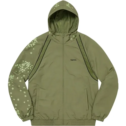 Glow-in-the-Dark Track Jacket Olive , female, Sizes: M, L - Supreme - Modalova